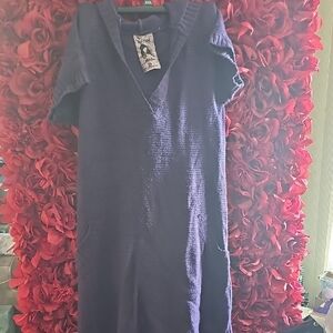 Red Paint Girls Purple Sweater Hoodie Vneck Dress Size L